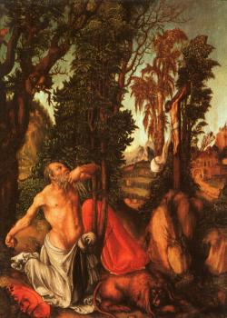 Lucas The Elder Cranach : The Penitence of St. Jerome